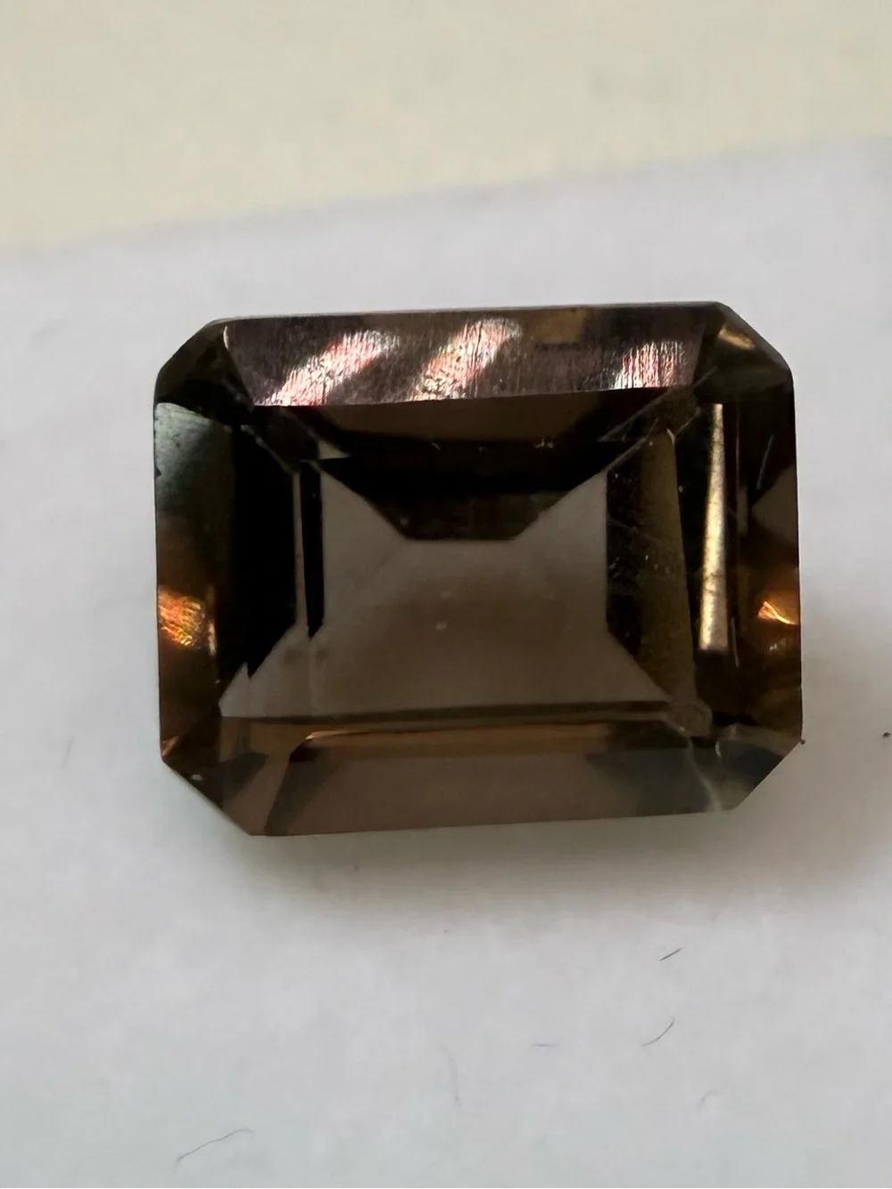 Smoky Quartz Emerald-Cut Gemstone